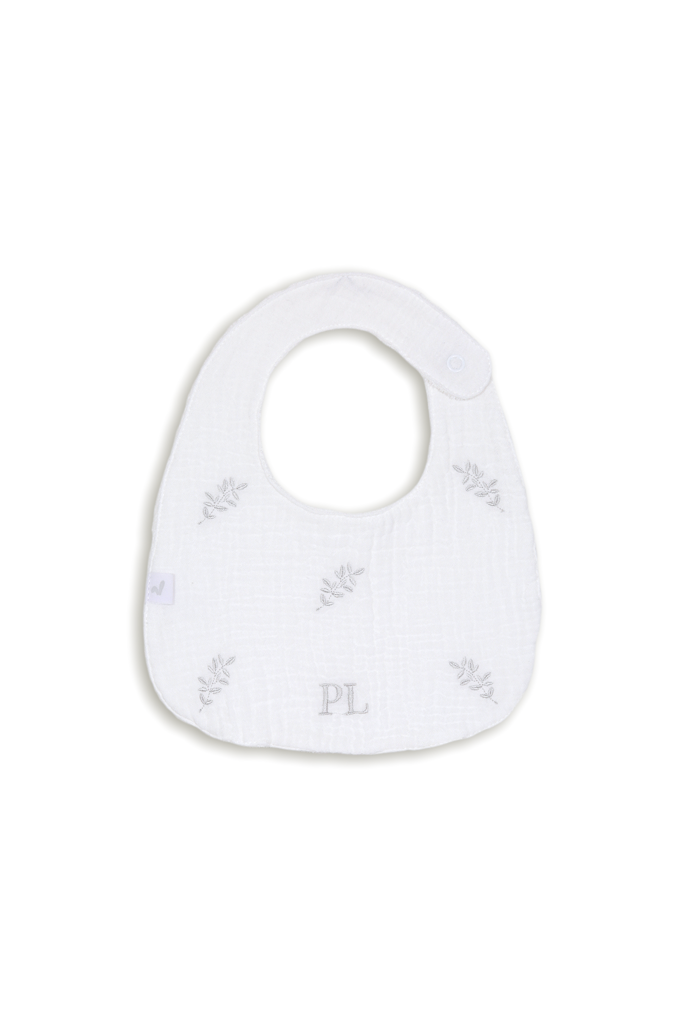 Babero Blanco Hojita