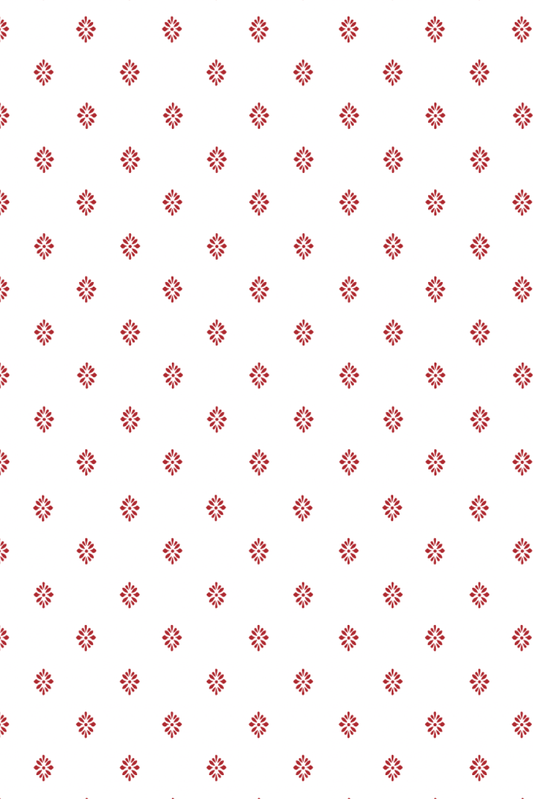 Conjunto Ana Algodón Pima Rombo Rojo