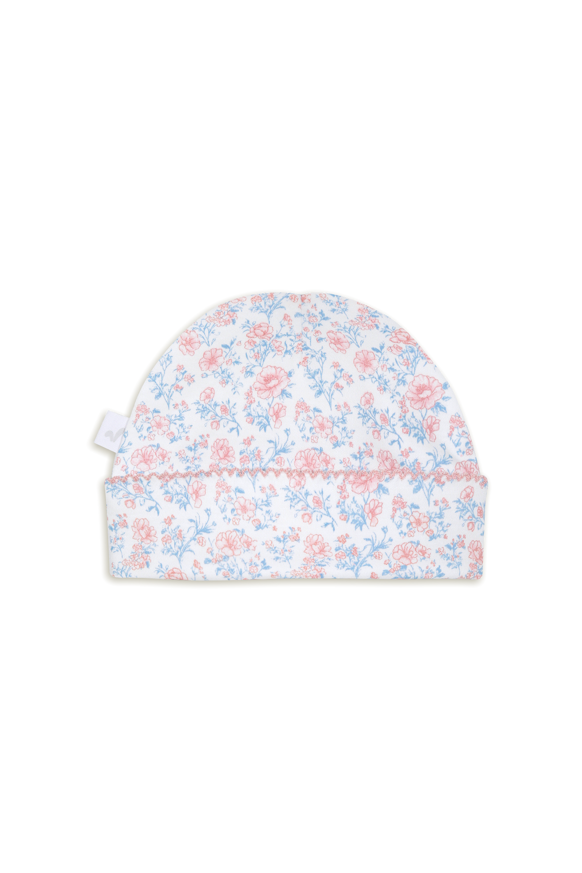 Gorrito Pima Flores Rosadas