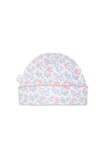 Gorrito Pima Flores Rosadas
