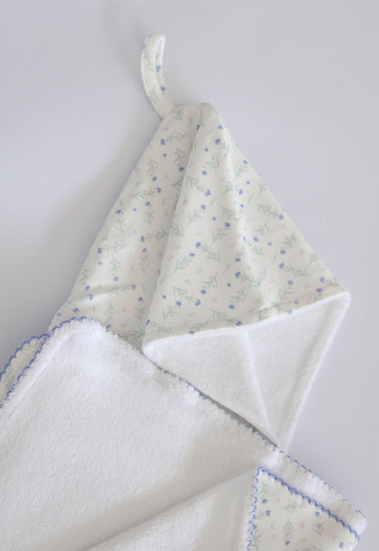 Toalla Capucha Flor Violeta