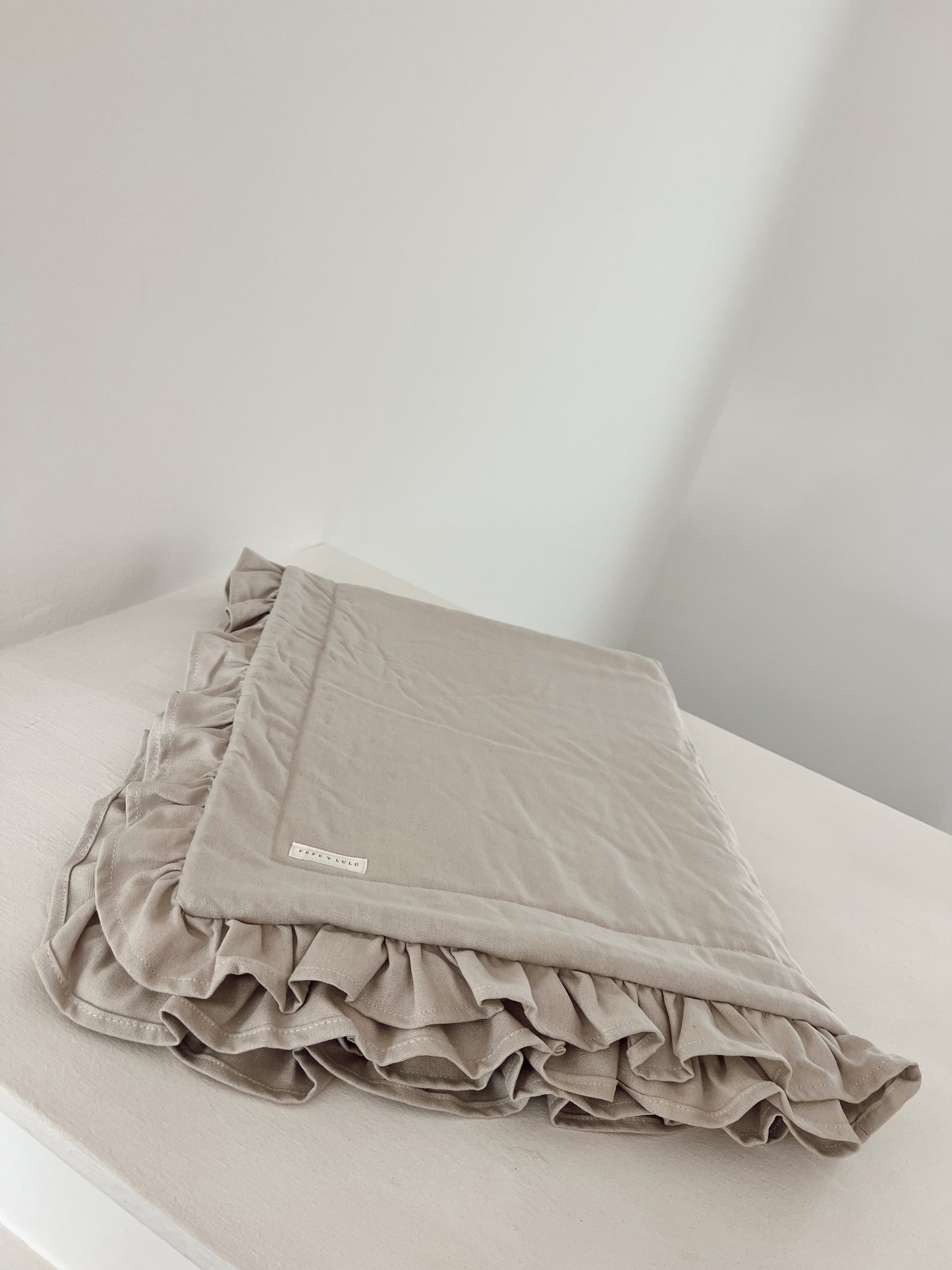 Manta Lino Chiporro Beige