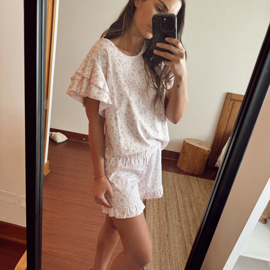 Conjunto Mamá Enredadera Rosada