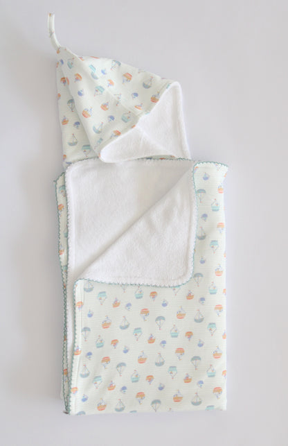 Toalla Capucha Barco Color