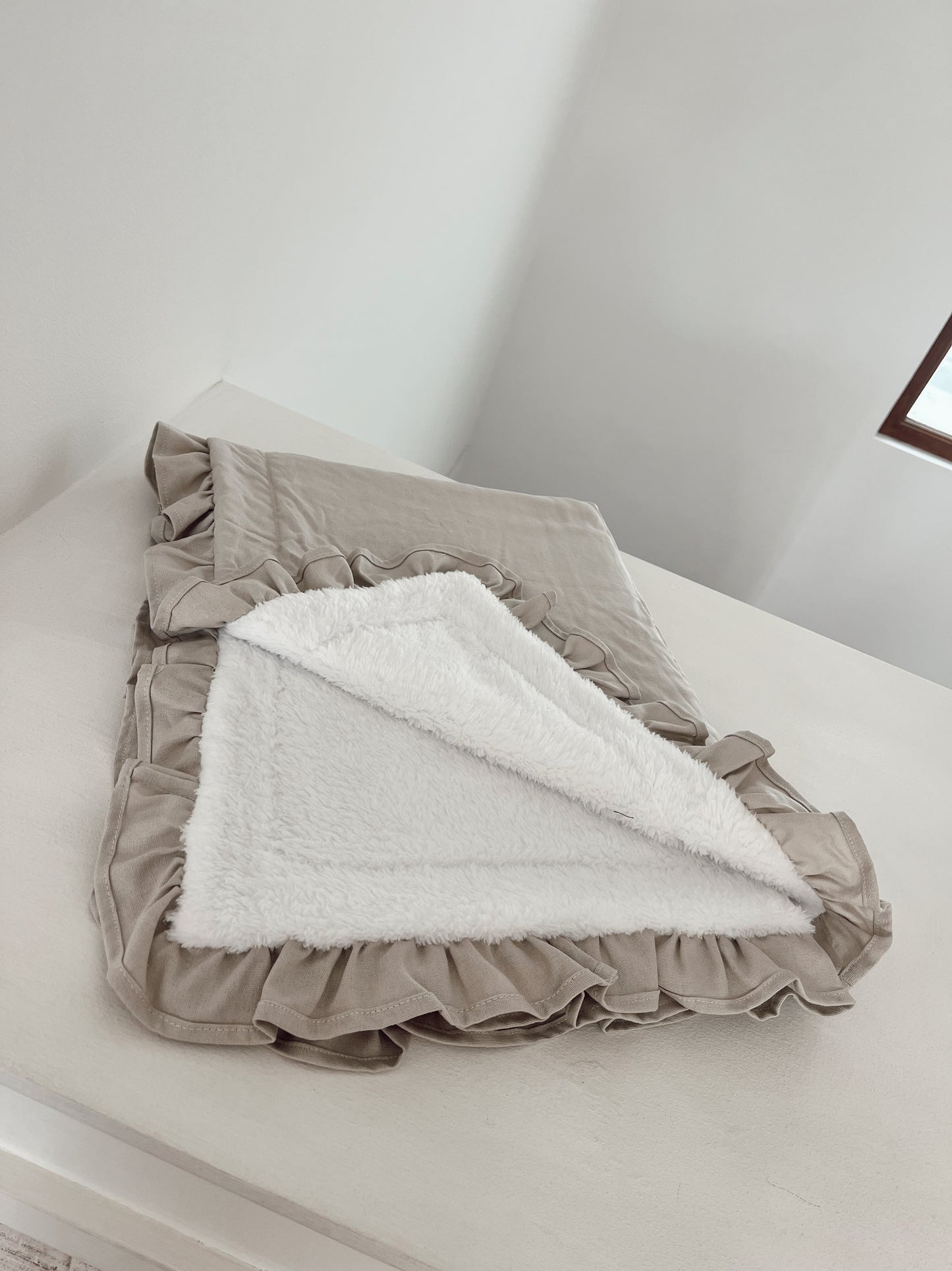 Manta Lino Chiporro Beige