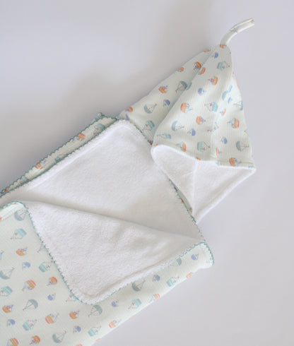 Toalla Capucha Barco Color